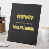 Funny Handicap Parkwitz Sockelschild (In Situ)