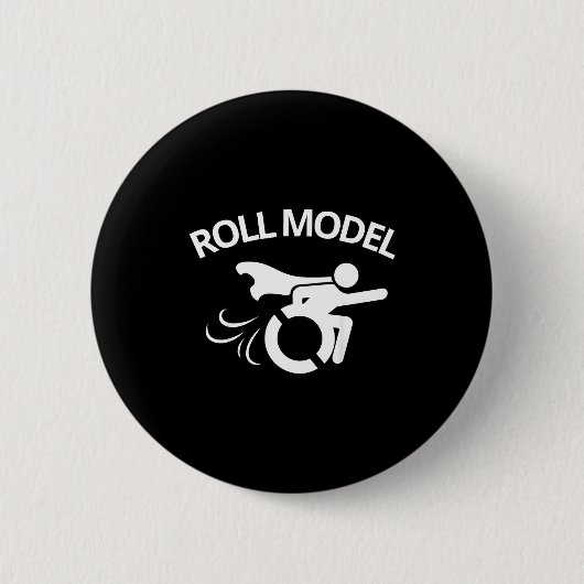 Funny Handicapped Sarcastic Wheelchair Button (Vorderseite)