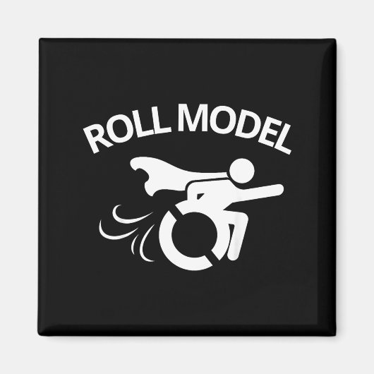 Funny Handicapped Sarcastic Wheelchair Magnet (Vorne)