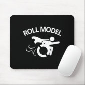 Funny Handicapped Sarcastic Wheelchair  Mousepad (Mit Mouse)