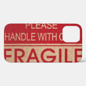 Funny Handle mit Sorgfalt, zerbrechliches Schild C Case-Mate iPhone Hülle (Rückseite (Horizontal))