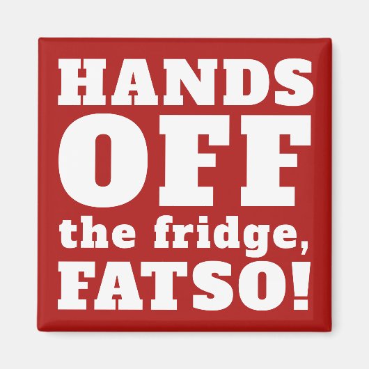Funny HANDS OFF REFRIGERATOR MAGNET (Vorne)