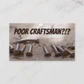 Funny Handwerker helfen dem Spezialisten Visitenkarte (Vorderseite)