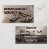 Funny Handwerker Hilfe arme Ehemann Handwerker Visitenkarte (Vorne/Hinten)