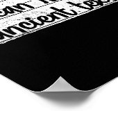 Funny Handwriting Ich kann alten Text lesen Poster (Ecke)