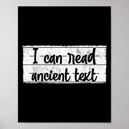 Funny Handwriting Ich kann alten Text lesen Poster (Vorne)