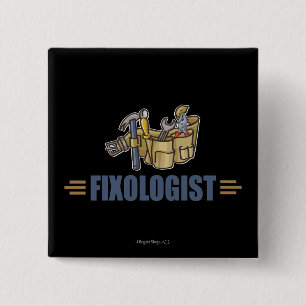 Funny Handyman Button