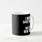 Funny Handyman Dad Humor Oh Look, New Tools Kaffeetasse (VorderseiteRechts)