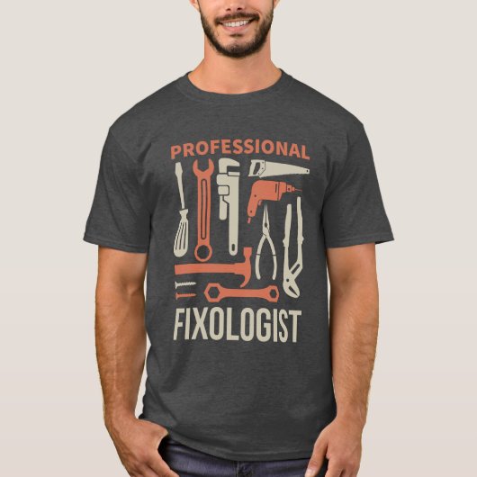 Funny handyman FIXOLOGIST 2 T - Shirt (Vorderseite)
