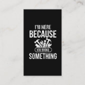 Funny Handyman Hero Handwerker Reparatur Spaß Visitenkarte (Vorderseite)