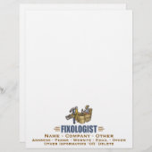 Funny Handyman Humour FIXOLOGIST (Vorne/Hinten)