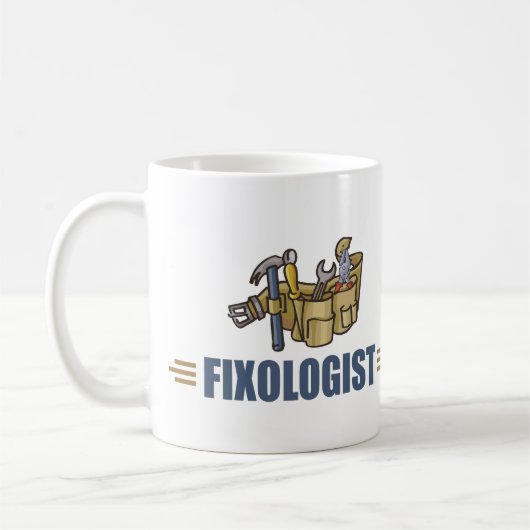 Funny Handyman Kaffeetasse (Links)