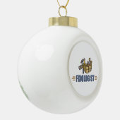 Funny Handyman Keramik Kugel-Ornament (Links)