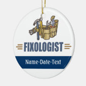 Funny Handyman Keramik Ornament (Links)