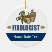 Funny Handyman Keramik Ornament (Hinten)