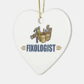 Funny Handyman Keramik Ornament (Links)