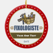 Funny Handyman Keramik Ornament (Hinten)