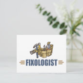 Funny Handyman Postkarte (Stehend Vorderseite)