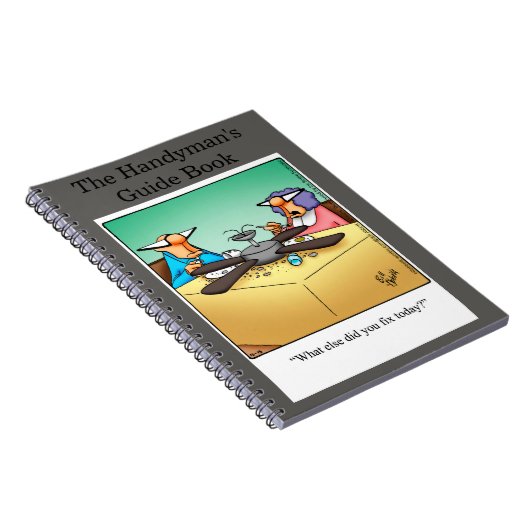 Funny Handyman's Guide Notebook Geschenk Notizblock (Rechte Seite)