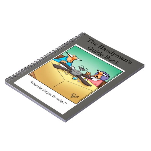 Funny Handyman's Guide Notebook Geschenk Notizblock (Linke Seite)