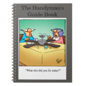 Funny Handyman's Guide Notebook Geschenk Notizblock (Vorderseite)