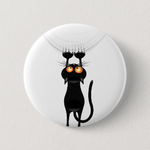 Funny Hang auf Cat Button