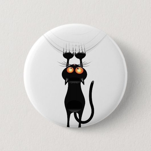 Funny Hang auf Cat Button (Vorderseite)