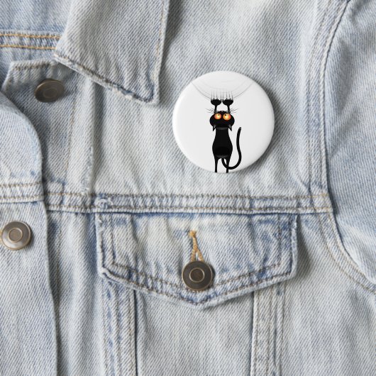 Funny Hang auf Cat Button (Beispiel)