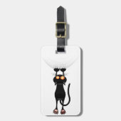 Funny Hang auf Cat Gepäckanhänger (Vorderseite vertikal)