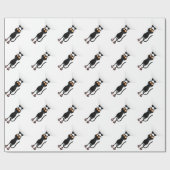 Funny Hang auf Cat Geschenkpapier (Flach)