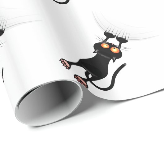 Funny Hang auf Cat Geschenkpapier (Rolleneckpunkt)