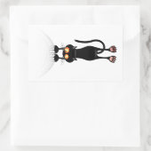 Funny Hang auf Cat Rechteckiger Aufkleber (Tasche)