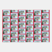 Funny Hanging Christmas Tree Cat Geschenkpapier Set (Vorderseite 2)