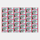 Funny Hanging Christmas Tree Cat Geschenkpapier Set (Vorderseite)