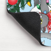 Funny Hanging Christmas Tree Cat Mousepad (Ecke)