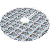 Funny Hanging Christmas Tree Cat Polyester Weihnachtsbaumdecke (Schrägansicht)