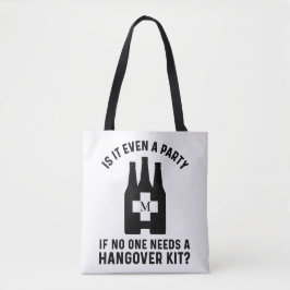 Funny Hangover Kit Mit Monogramm Tasche