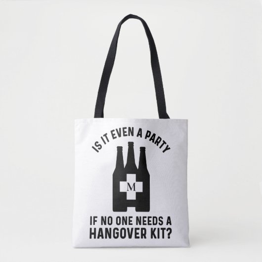Funny Hangover Kit Mit Monogramm Tasche (Vorderseite)