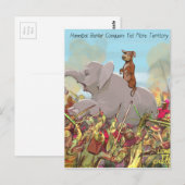 Funny Hannibal Barca Conquers Land Postkarte (Vorne/Hinten)