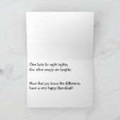Funny Hanukkah Card Feiertagskarte (Innenseite)