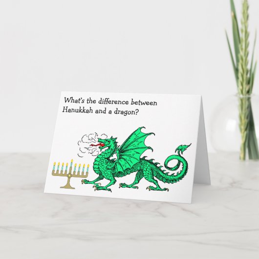 Funny Hanukkah Card Feiertagskarte (Vorderseite)