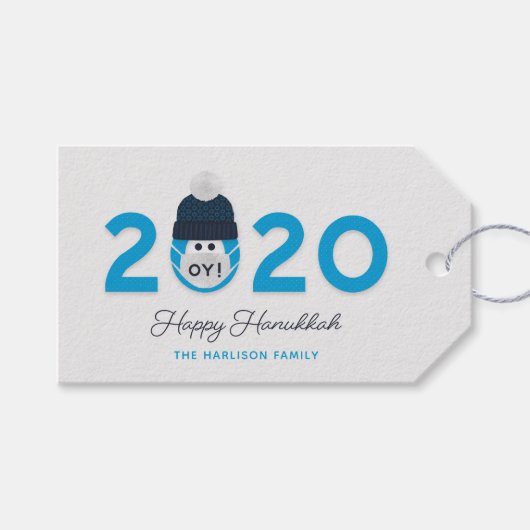 Funny Hanukkah Holiday Custom 2020 Geschenkanhänger (Vorderseite (Horizontal))