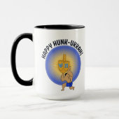 Funny Hanukkah Hunk Holiday Tasse (Links)