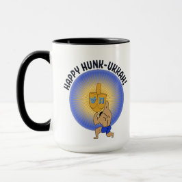 Funny Hanukkah Hunk Holiday Tasse