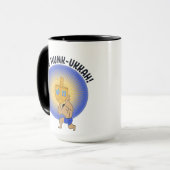 Funny Hanukkah Hunk Holiday Tasse (Vorderseite Links)