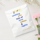 Funny Hanukkah Liebe Latkes Lights Blue Custom Geschenktütchen (Versiegelt)