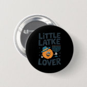 Funny Hanukkah Little Latke Jewish Family Kids Mat Button (Vorne & Hinten)