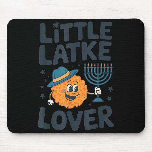 Funny Hanukkah Little Latke Jewish Family Kids Mat Mousepad (Vorne)