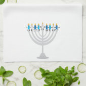 Funny Hanukkah menorah und Kerzen Geschirrtuch (Gefaltet)