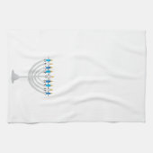 Funny Hanukkah menorah und Kerzen Geschirrtuch (Horizontal)